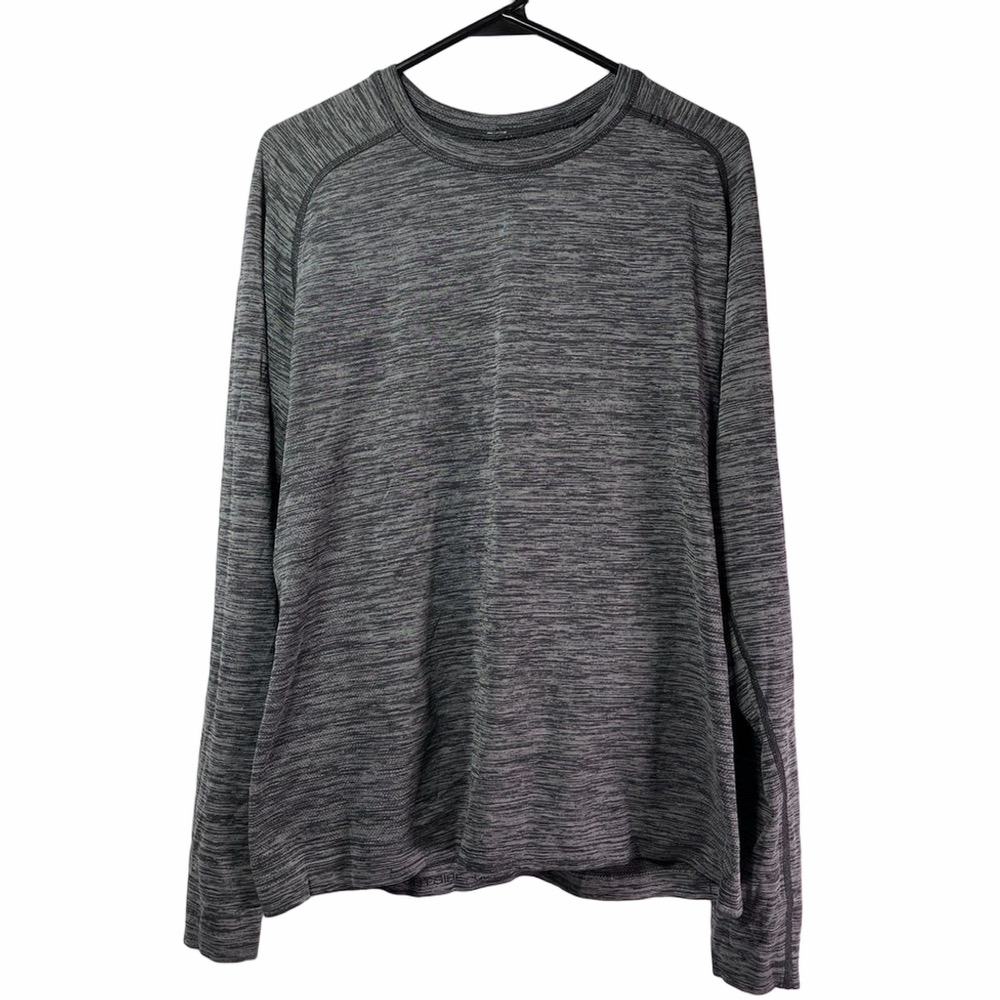 Lululemon Mens Metal Vent Heathered Grey L/S T-Shirt Size Large EUC